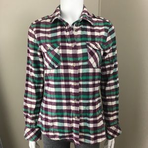 MEC Mountain Equipment Plaid Shirt Medium Purple